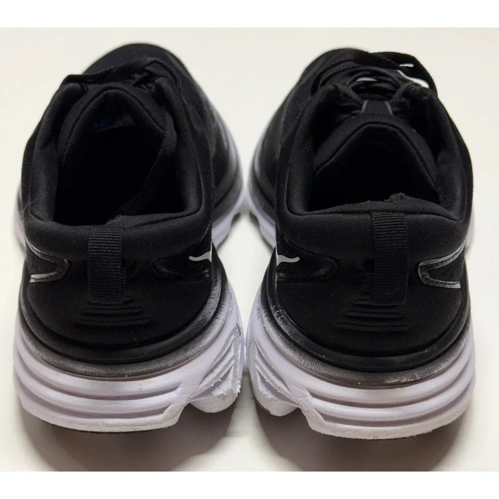 Hoka One One Women's Black with White Trim Running Sneakers - Picture 7 of 8